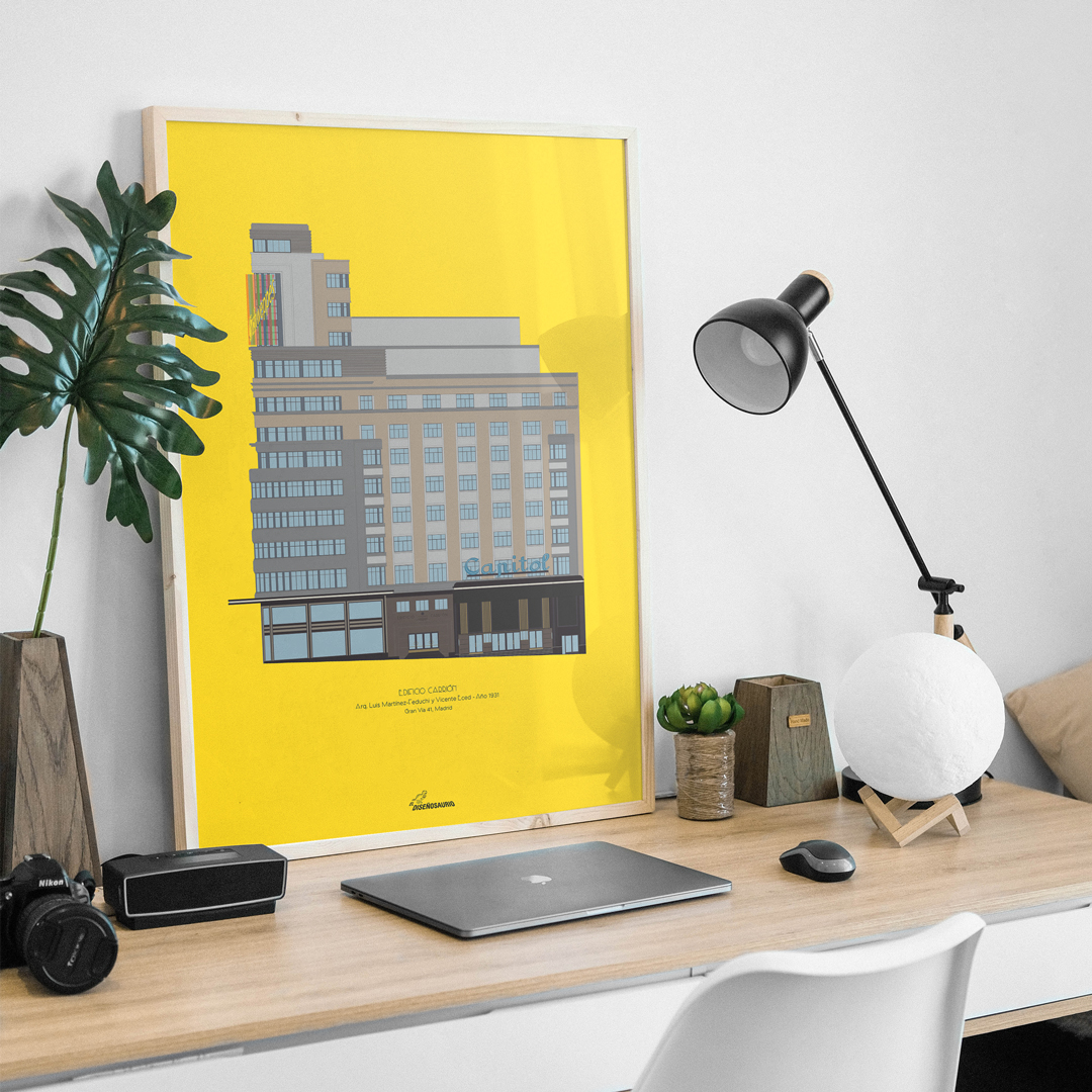 lamina-ilustracion-arquitectonica-fachada-edificio-carrion-capitol-schweppes